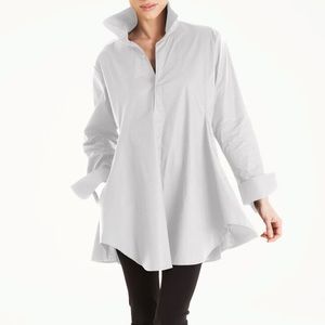 PLANET by Lauren G cotton smock shirt